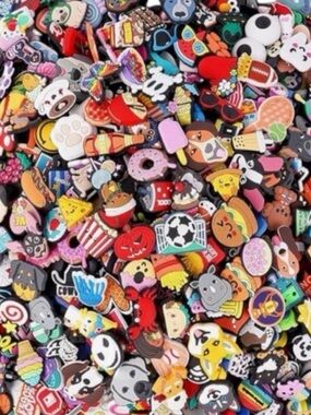 Assorted Colorful Shoe Charms Random Design (25 Total Per Set) PRICE FIRM NWOT